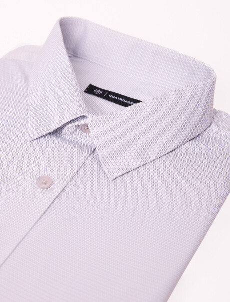 Camisa m/l estampada gris