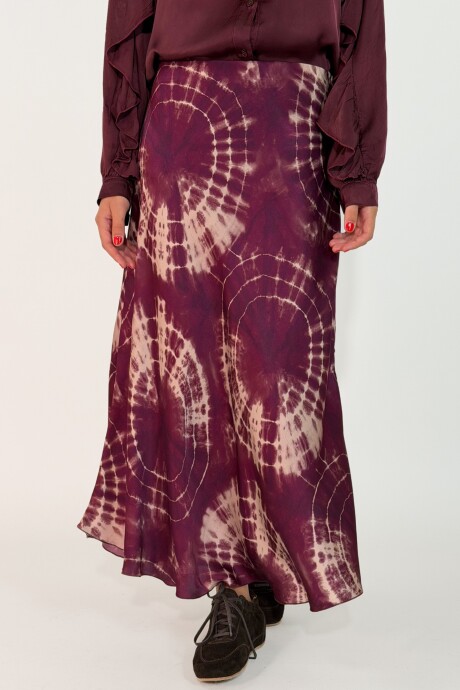 POLLERA CALISTA Bordo