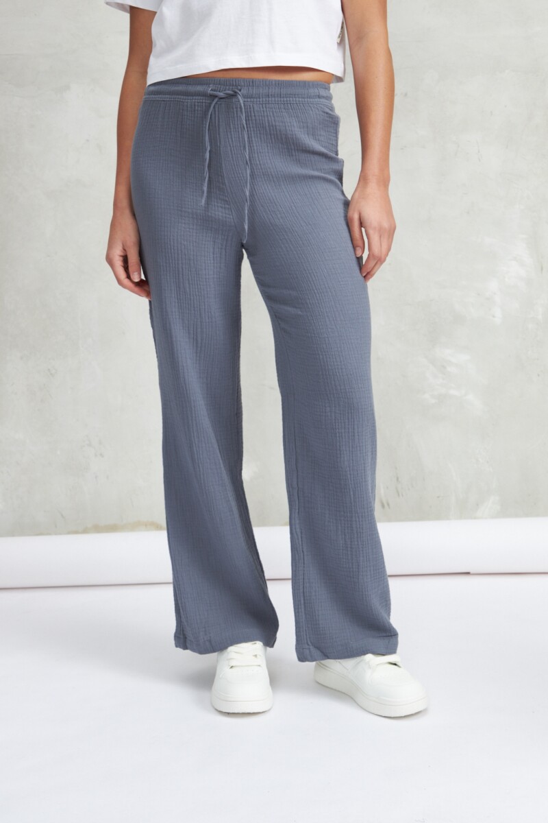 PANTALÓN TRAMA - AZUL 