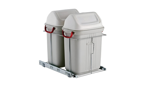 Cubo de basura extraíble doble 6051 Cubo De Basura Extraíble Doble 6051