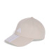 Gorra Adidas de BBALL 3 Tiras New Logo Beige - Blanco