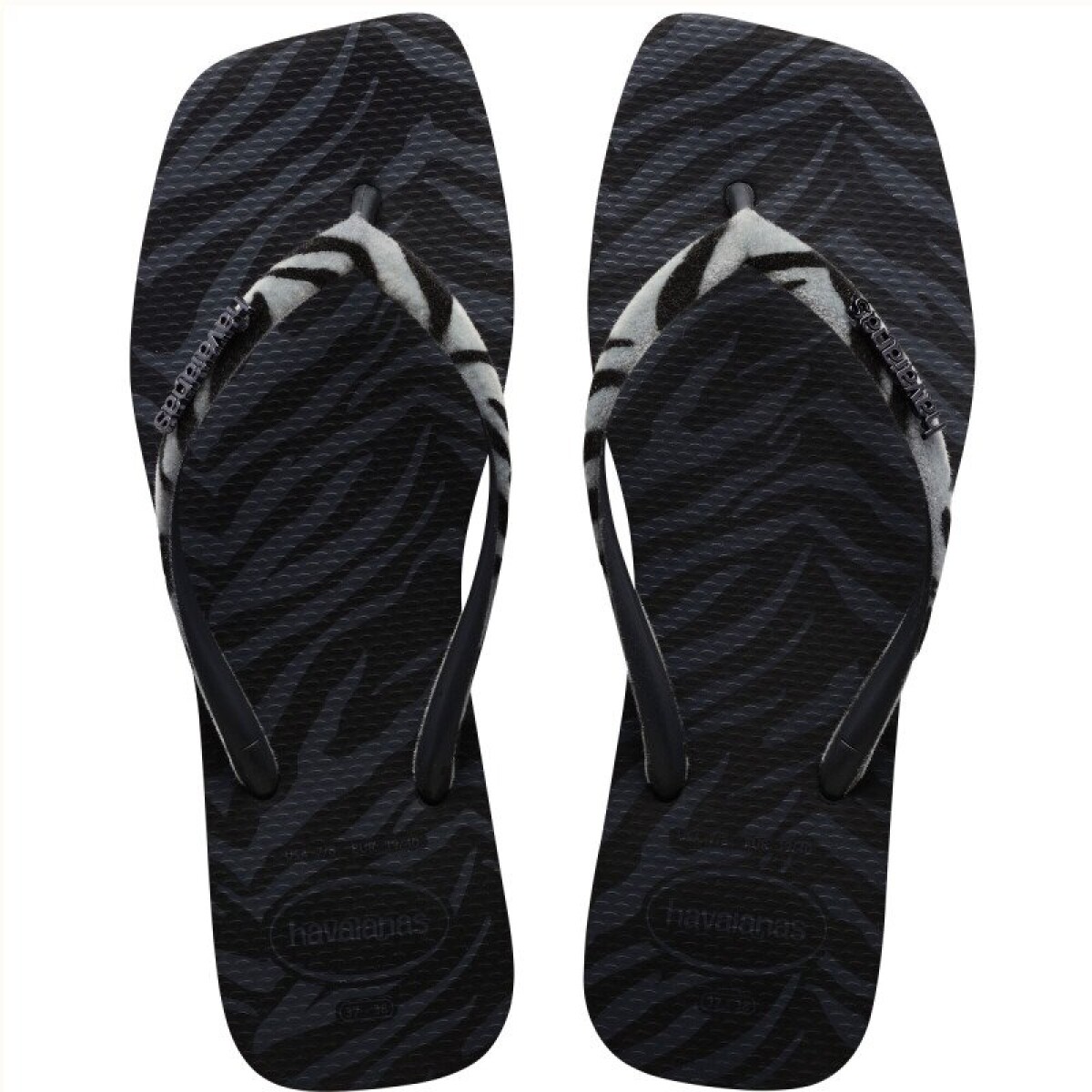 Sandalias de Mujer Havaianas Slim Square - Negro 