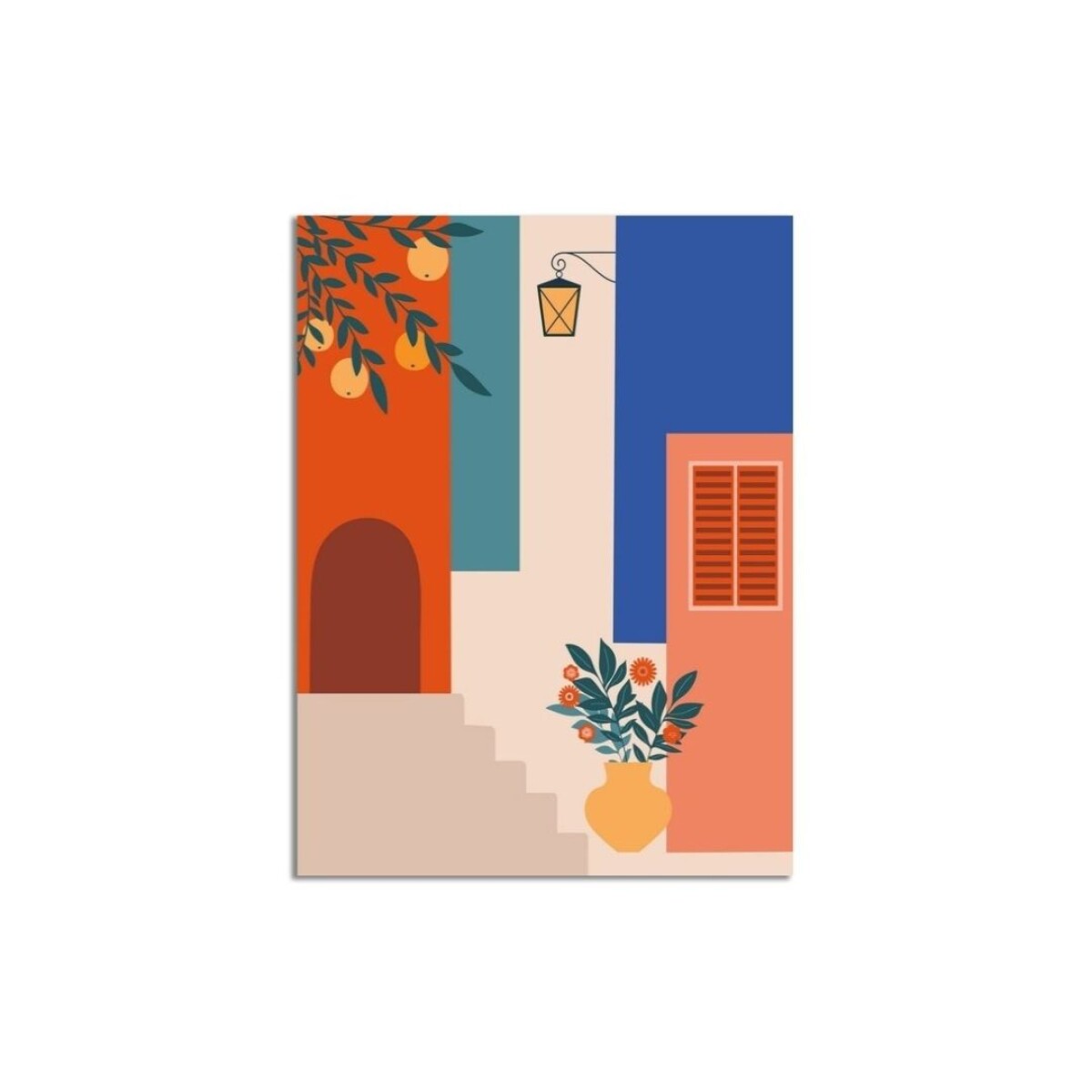 Cuadro Canvas 30x40cm - Escalera de colores - Tropical Terracota 