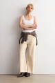 Musculosa escote a la base blanco