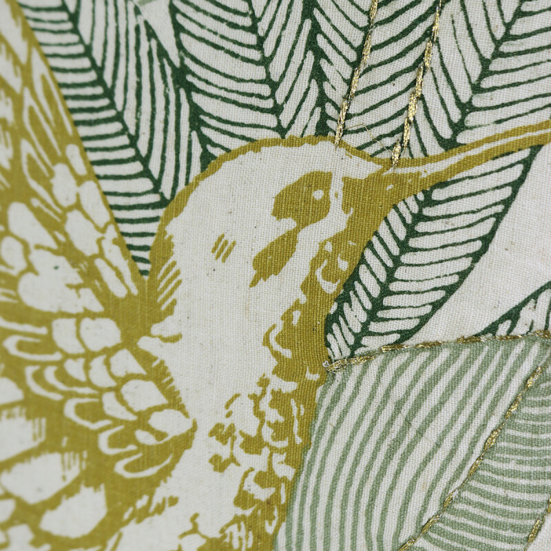 COJIN CUAD C/DIS HOJA 40X40CM Unica