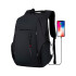 Mochila Impermeable Antirrobo Urbana USB Notebook Casual Variante Color Negro