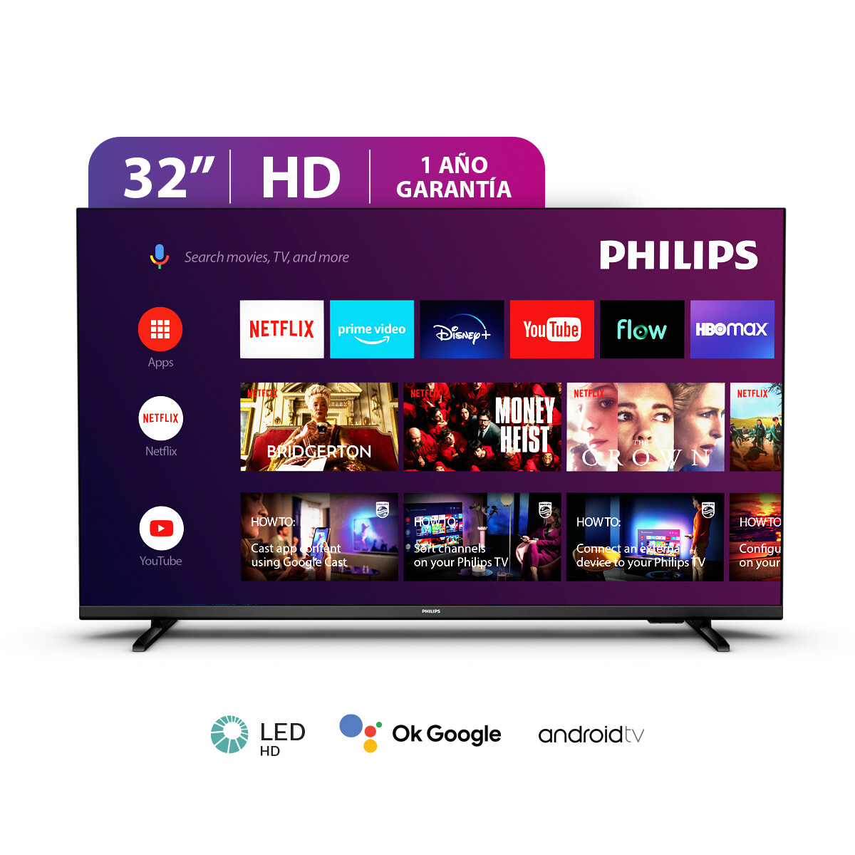 Smart Tv 32" Philips Android HD 