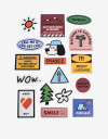 Viajes Varios Set De Stickers Para Equipaje. - Combinacion Multicolor