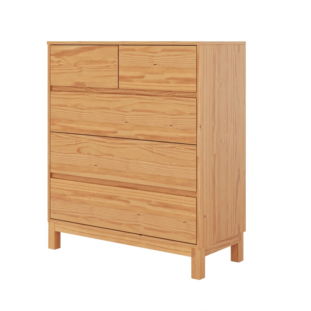 Cómoda 5 Cajones - Madera Maciza - Square Cómoda 5 Cajones - Madera Maciza - Square