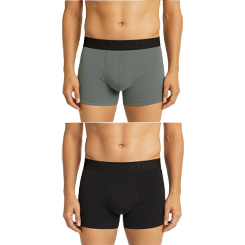 Boxer Quiksilver Classic - Gris oscuro / Gris / Negro Boxer Quiksilver Classic - Gris oscuro / Gris / Negro