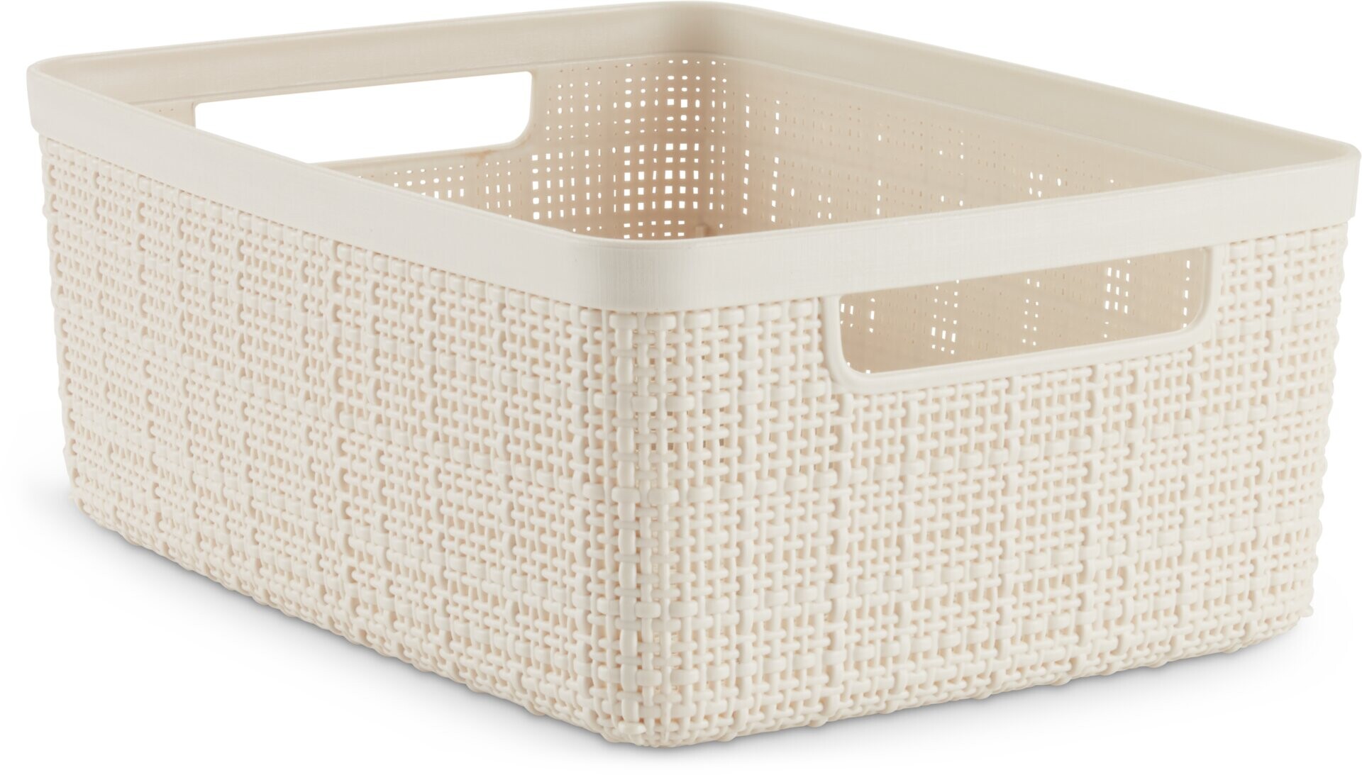 Cesta JUTE 5L plástico blanco crudo - Blanco crudo 