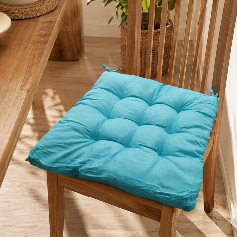 Almohadon Cuadrado Para Silla Eames Butaca Auto Colores Celeste