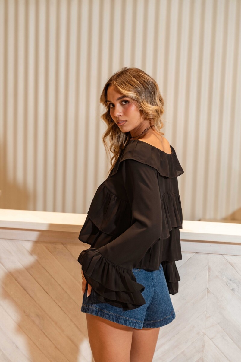 BLUSA ADELAIDE NOIR BLUSA ADELAIDE NOIR
