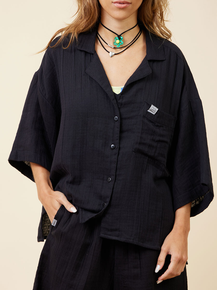 CAMISA FIAMMA RUSTY - Negro 