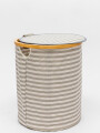 Cesto Solara A Rayas C/tapa Estampado 2