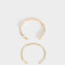 Pulseras Rígidas Sets Metal Pulseras Rígidas De Metal - Dorado