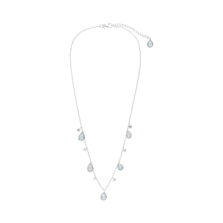 Cadena Karvik Aguamarina Plata 925 0