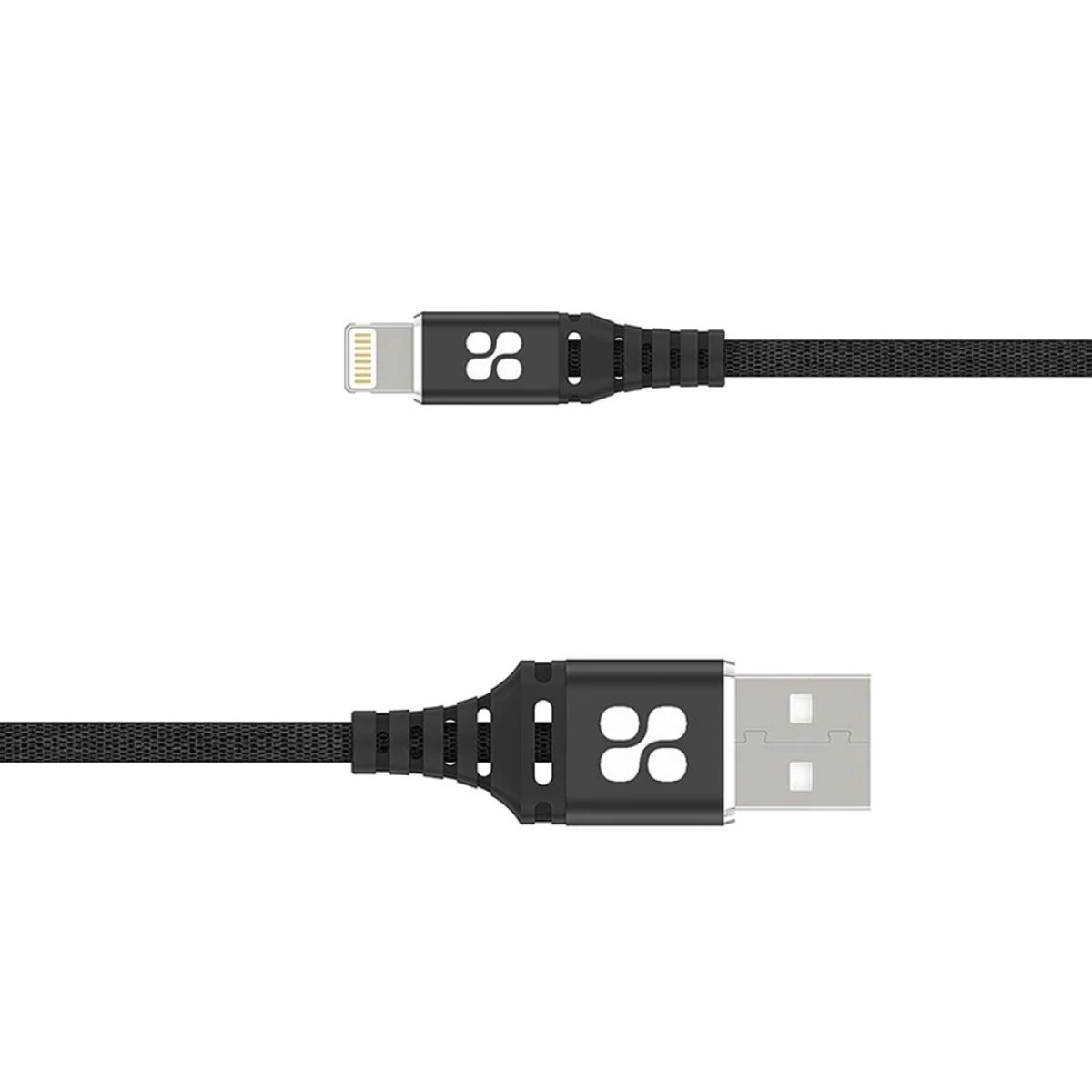 Cable Iphone Datos y Carga Rápida 2Mt Promate NerveLink-i2 - Negro 