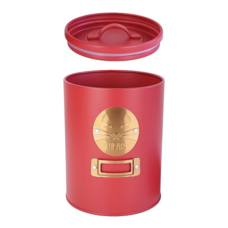 Lata para comida de gatos Rojo con Dorado Lata para comida de gatos Rojo con Dorado