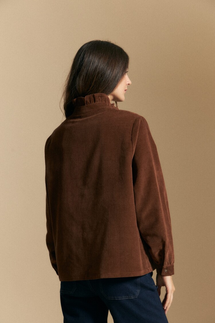 CAMISA MELLENY Marrón Corteza