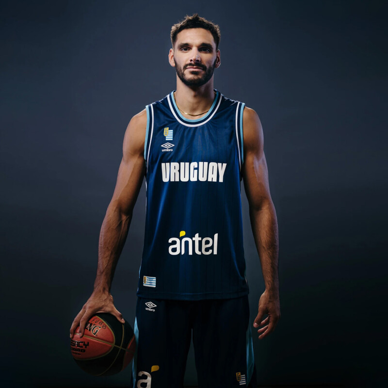 Camiseta de Hombre Umbro Basket Uruguay Alternativo Azul - Marino