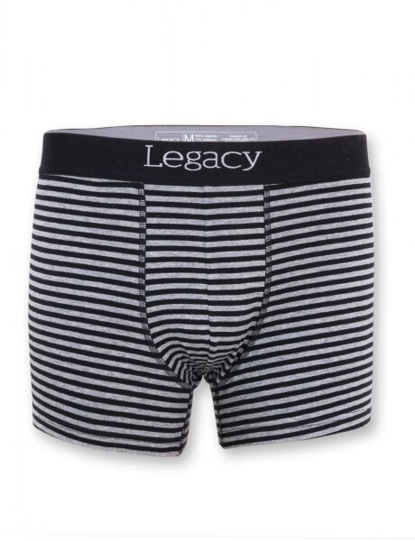 Boxer algodón rayado Negro