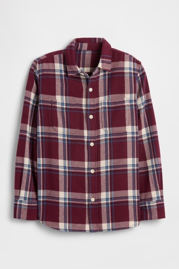 Camisa Flannel Niño Tuscan Red