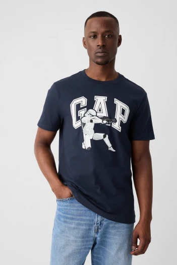 Remera Logo Gap Storm Tapestry Navy