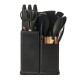 Set 19 Utensilios De Cocina Con Cuchillo Y Tabla Negro