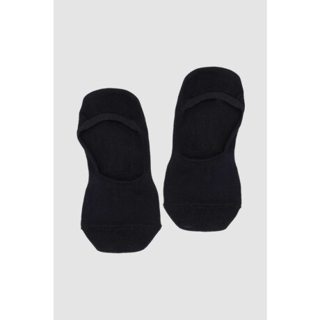 Medias invisibles algodón lisas Negro