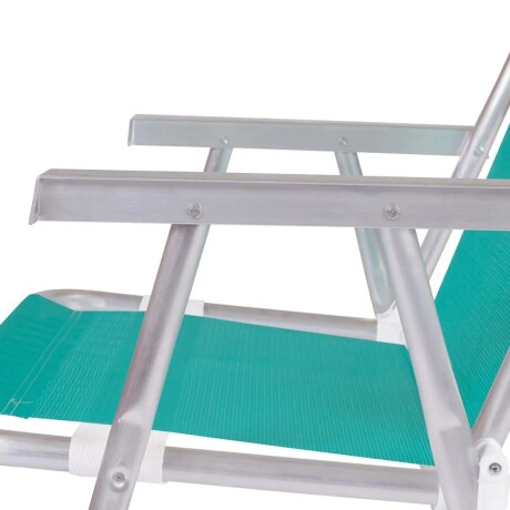 Reposera Silla Alta Plegable en Aluminio Conforto Total Mor Verde