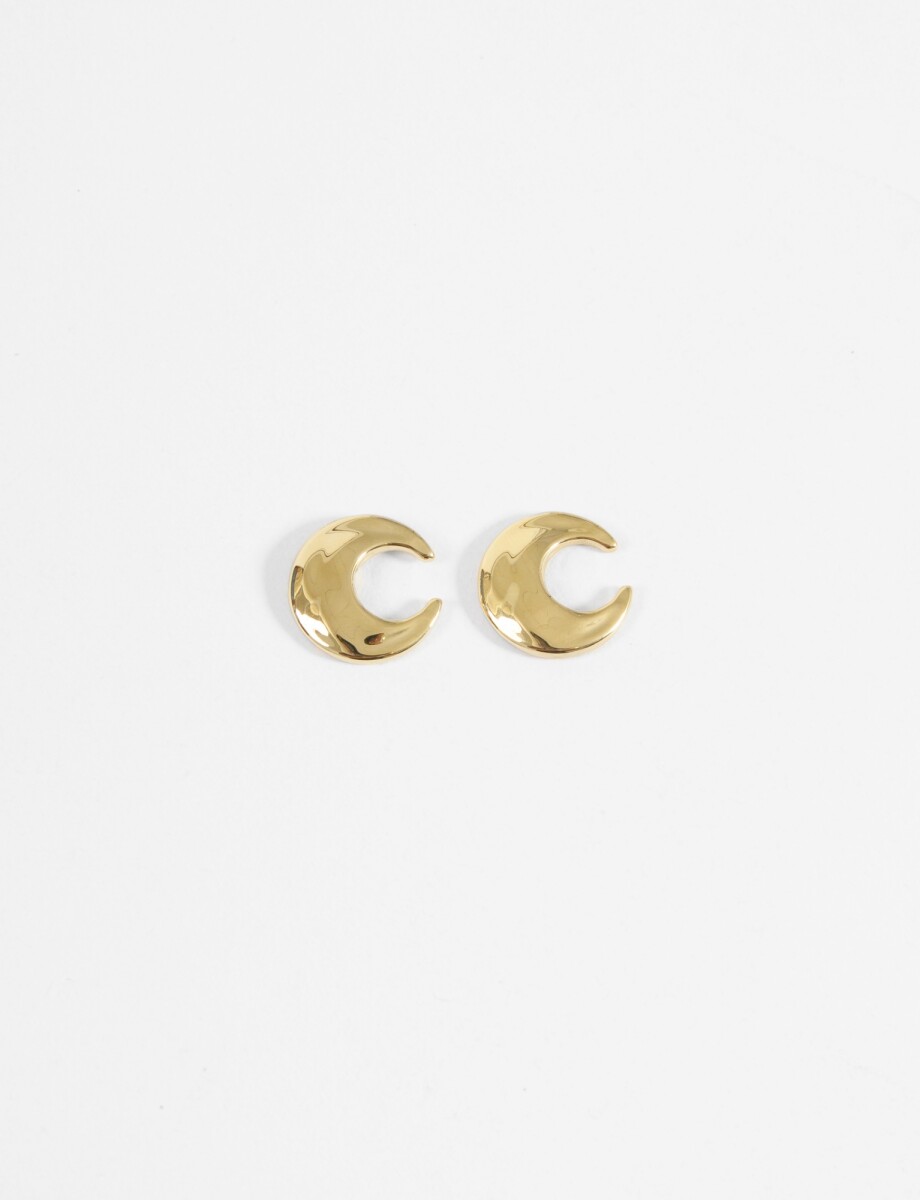 Aros acero earcuff irregular - dorado 