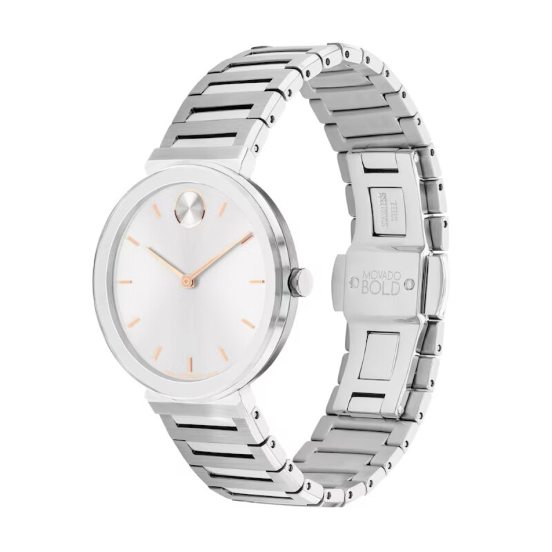 MOVADO DAMA BOLD , MOVIMIENTO SUIZO , DOS AÑOS DE GRANTIA 22m3601090