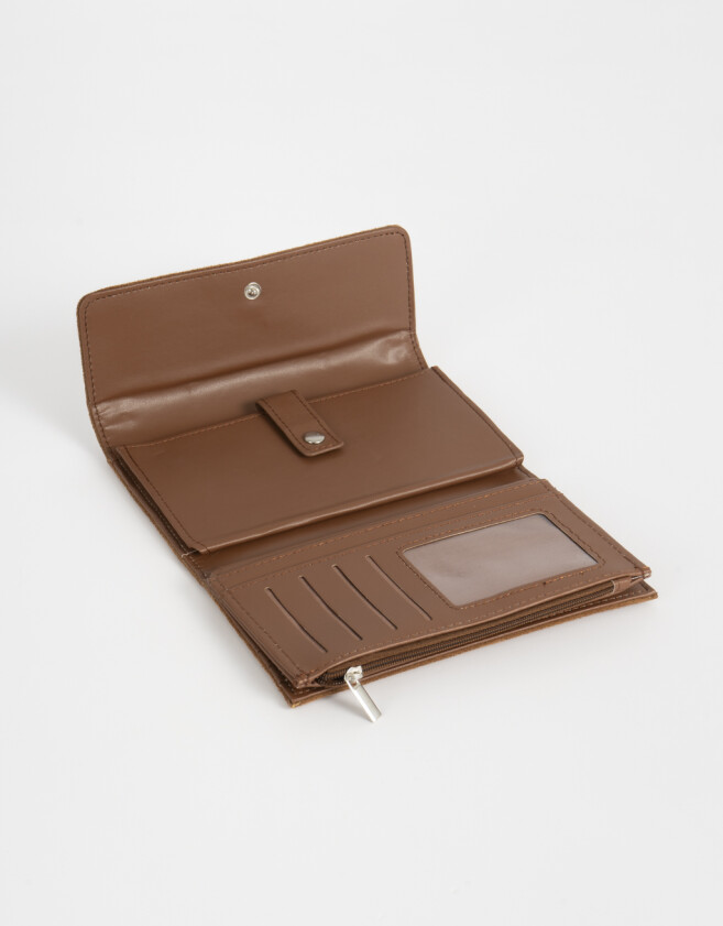 Ficheros Billetera Fichero Suede - Marron Beige