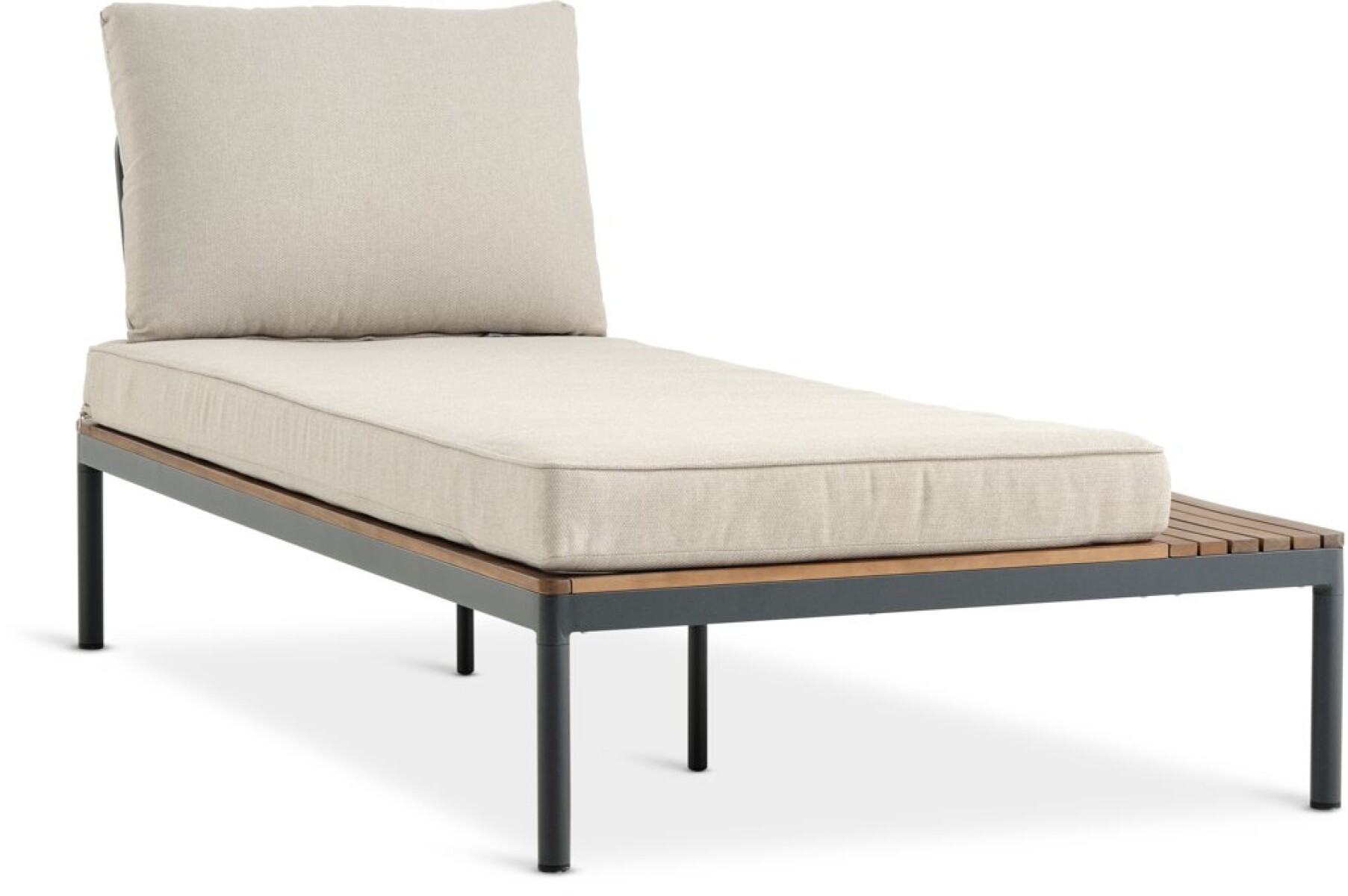 Módulo lounge HOU chaise longue madera dura 