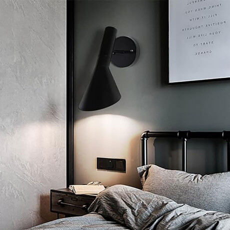 LUMINARIA DE PARED BLACK BIRD NEGRO - UNICO