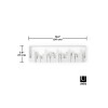 Perchero de pared 5 ganchos Umbra Skyline Blanco Perchero De Pared 5 Ganchos Umbra Skyline Blanco