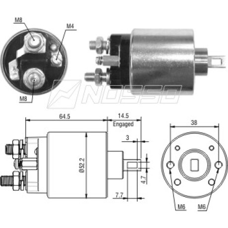 AUTOMATICO DE ARRANQUE - SOLENOIDE 12V L.INDIEL VW SENDA SAVE.GOL ZM AUTOMATICO DE ARRANQUE - SOLENOIDE 12V L.INDIEL VW SENDA SAVE.GOL ZM