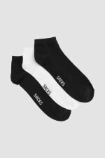 Pack x 3 medias cortas de algodón lisas Variante 39