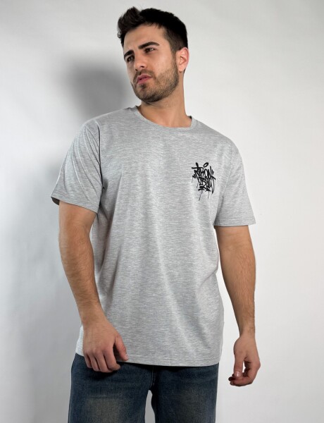 Remera estampada Cabre Gris