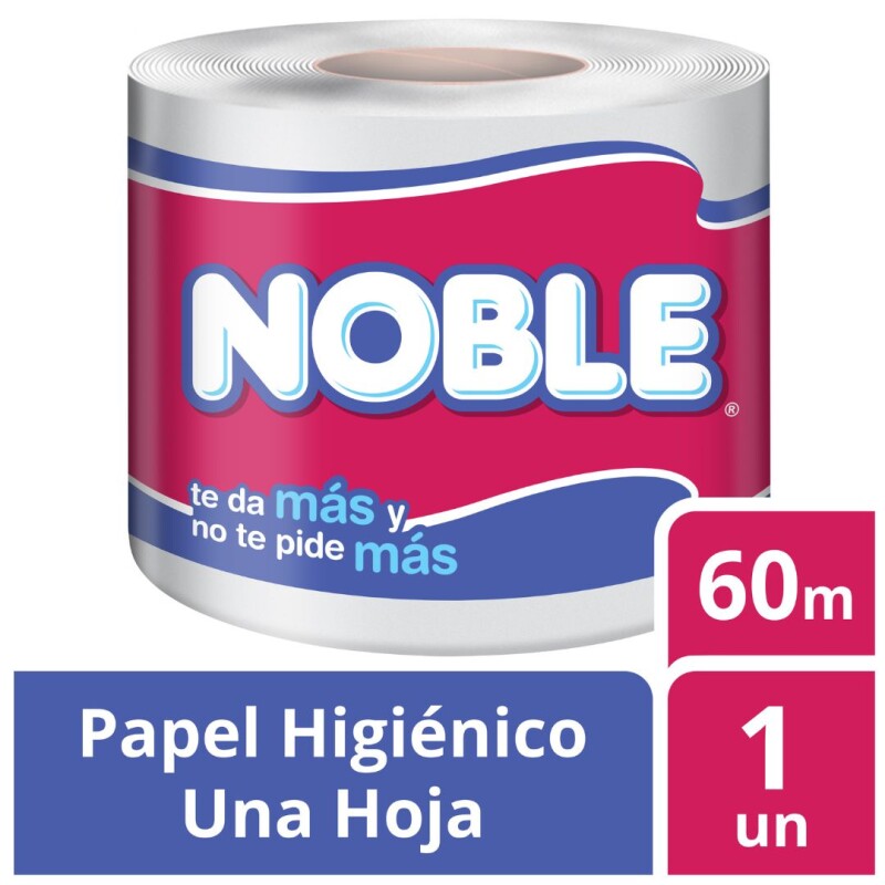 Papel Higiénico Noble Clásico Una Hoja 30M X1