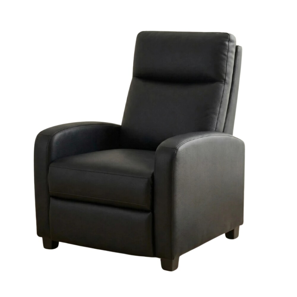 Butaca 1 Cuerpo Tela Repelente al Agua Living - Barrel Negro Cuerina