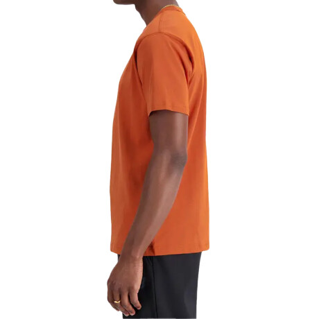 Camiseta New Balance ESSENTIALS LOGO T-SHIRT BROWN