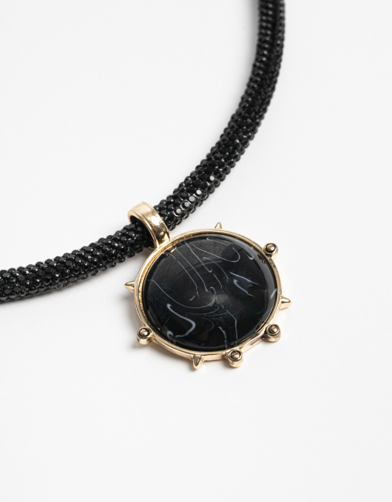 Collares Cortos Color Collar Corto Dije Antique Gold - Dorado Antique Gold