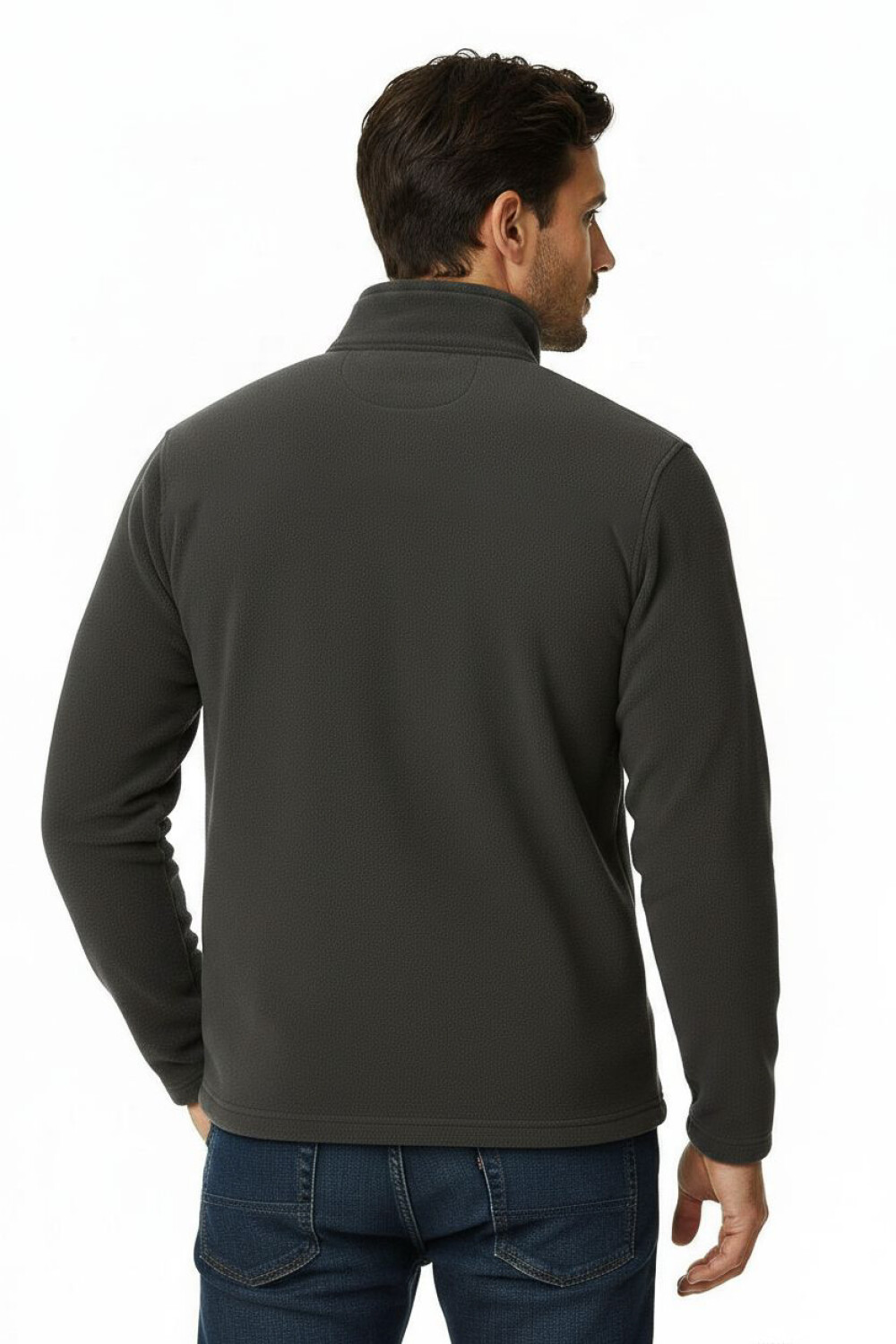 Buzo Anuar Gris Melange Oscuro