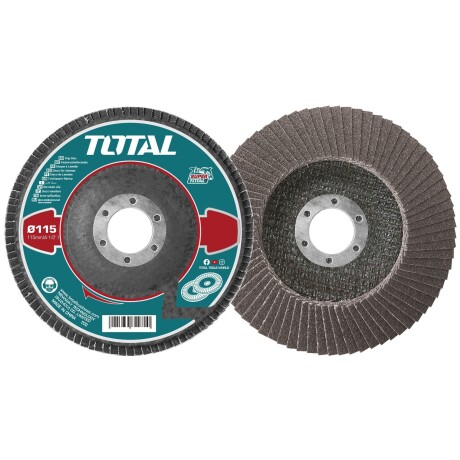 Disco Flap Premium Alta Velocidad para Amoladora 4.1/2" Grano 60 Total Disco Flap Premium Alta Velocidad para Amoladora 4.1/2" Grano 60 Total