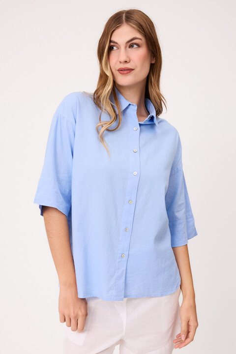 CAMISA CEDENIA POLANCO Celeste