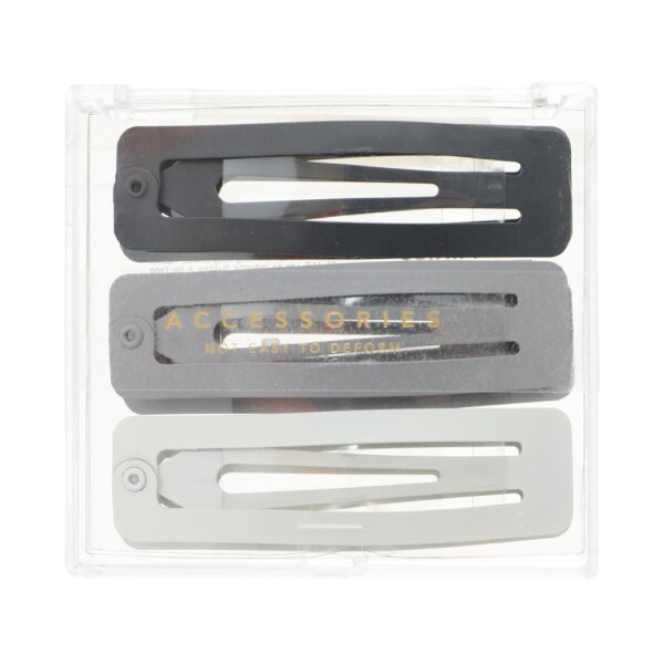 Broche de metal 6pcs gris