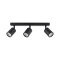AASOL30 Luminaria de Techo Leticia Triple Negro
