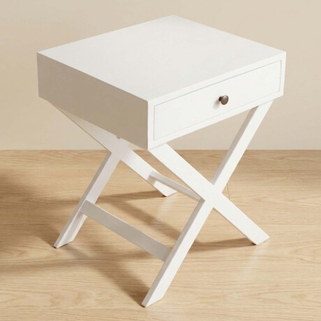 MESA DE LUZ MADERA-DE-MANGO BLANCO JUKE